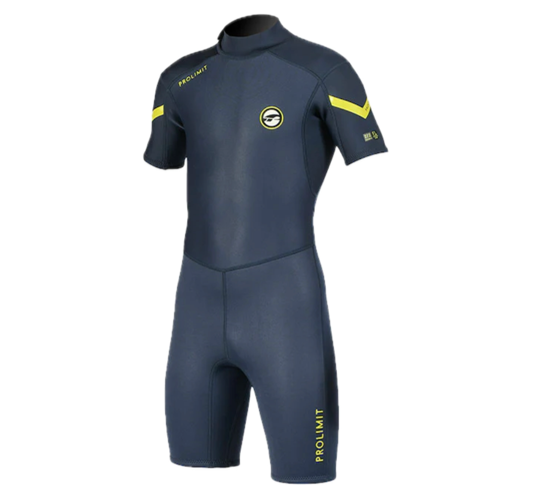 PL Grommet Shorty 2/2 Kinder Neoprenanzug blau/gelb